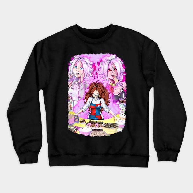 ANDROID 21 Crewneck Sweatshirt by Luisocscomics